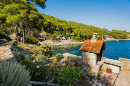 Apartmány Vlaho I - gril u domu, jižní zátoky, ostrov Hvar, Chorvatsko