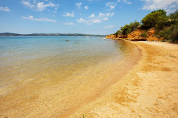 Sv. Filip i Jakov - písečná pláž pod mobilhome Artemida, Chorvatsko
