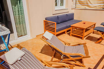 A3 - apartmány Oaza I (nové vybavení terasy), jižní zátoka ostrov Hvar, Chorvatsko