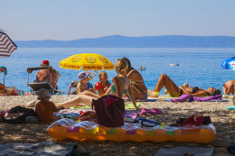 Promajna - pláže, Makarská riviéra, Chorvatsko