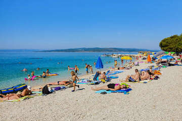 Promajna - pláže, Makarská riviéra, Chorvatsko