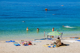 Promajna - pláže, Makarská riviéra, Chorvatsko