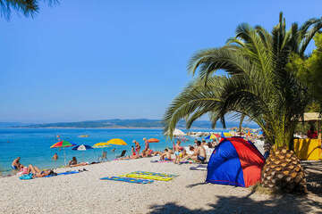 Promajna - pláže, Makarská riviéra, Chorvatsko