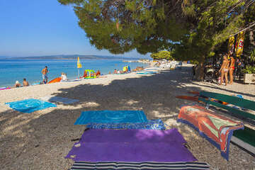 Promajna -  pláže, Makarská riviéra, Chorvatsko