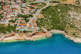 Povile - letecký pohled, Crikvenická riviéra, Chorvatsko