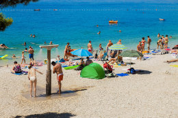 Promajna - pláže, Makarská riviéra, Chorvatsko