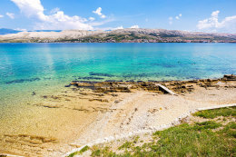 Apartmány Borka - pláž pod domem, město Pag, ostrov Pag, Chorvatsko