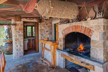 Apartmány Ribar - stylový kamenný gril, jižní zátoky, ostrov Hvar, Chorvatsko