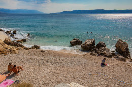 Apartmány Molly - oblázková pláž 290 m od domu, Novi Vinodolski, Crikvenická riviéra, Chorvatsko