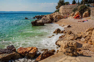 Apartmány Molly - oblázková pláž 290 m od domu, Novi Vinodolski, Crikvenická riviéra, Chorvatsko