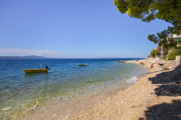 Živogošće - Mala Duba - oblázkové pláže, Makarská riviéra, Chorvatsko