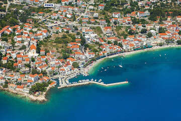 Apartmány Fenix - letecký pohled, Gradac, Makarská riviéra, Chorvatsko