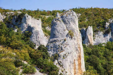 Přírodní park Učka - kaňon Vela Draga, Istrie, Chorvatsko