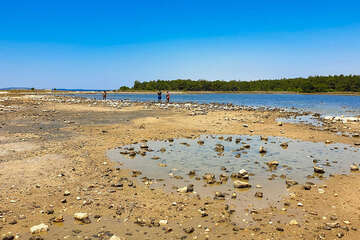 Povljana - lečivé bahno, ostrov Pag, Chorvatsko