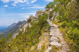 Výstup na Sv. Iliju 961 m n. m. , Gradac, Chorvatsko