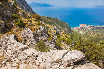 Výstup na Sv. Iliju 961 m n. m. , Gradac, Chorvatsko