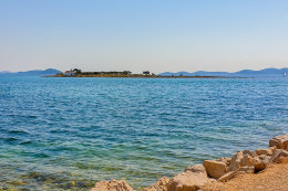 Pakoštane - ostrůvek Sv. Justina, Zadarská riviéra, Chorvatsko