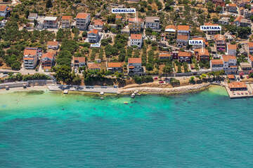 Apartmán Kornelija - letecký pohled, Tkon, Pašman, Chorvatsko