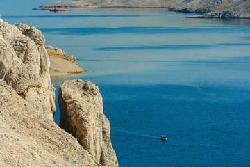 Metajna - Beritnica, ostrov Pag, Chorvatsko