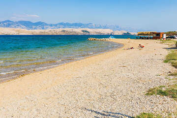 Pláž Sveti Duh, ostrov Pag, Chorvatsko