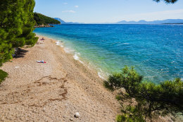 Apartmány Nuša - oblázková pláž 110 m od domu, Živogošče - Mala Duba, Makarská riviéra, Chorvatsko