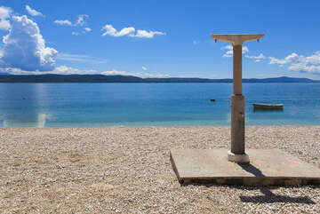 Živogošće - Mala Duba - oblázkové pláže, Makarská riviéra, Chorvatsko