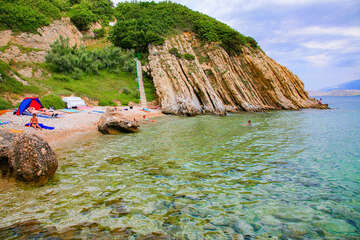 Pag-Bošana - pláže, ostrov Pag, Chorvatsko