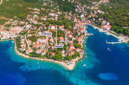 Apartmán Racek - letecký pohled, Maslinica, ostrov Šolta, Chorvatsko