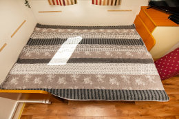 Mobilhome Klanac M2 - rozkládací gauč v kuchyni, Tkon, ostrov Pašman, Chorvatsko