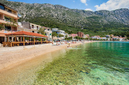 Apartmány Knez - nejbližší oblázková pláž v centru, Igrane, Makarská riviéra, Chorvatsko