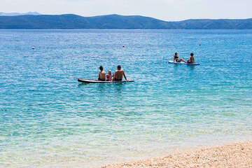 Apartmány Knez - nejbližší oblázková pláž v centru, Igrane, Makarská riviéra, Chorvatsko