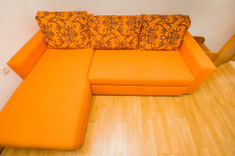 A12 - rozkládací gauč ve třetí ložnici, apartmány Koni, Igrane, Makarská riviéra, Chorvatsko