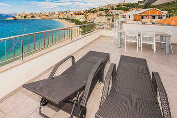 A6 - apartmány Duje - prostorná terasa (25 m²), Igrane, Makarská riviéra, Chorvatsko