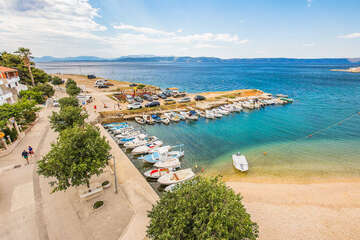 A6 - apartmány Duje - pohled z terasy, Igrane, Makarská riviéra, Chorvatsko