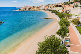 A6 - apartmány Duje - pohled z terasy, Igrane, Makarská riviéra, Chorvatsko