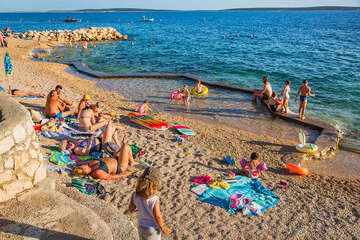 Apartmány Silvano - oblázková pláž 80 m od domu, Mandre, ostrov Pag, Chorvatsko