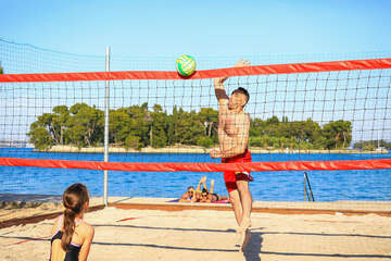 Apartmány Dalmacija - plážový volejbal, Preko, ostrov Ugljan, Chorvatsko