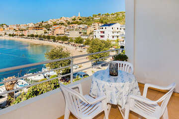 Studio A6, apartmány Val, Igrane, Makarská riviéra, Chorvatsko