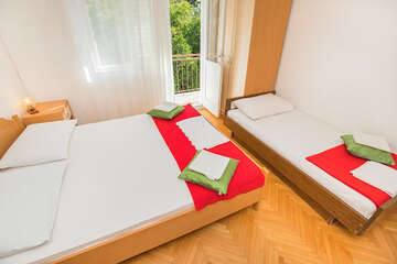 Studio A7, apartmány Val, Igrane, Makarská riviéra, Chorvatsko