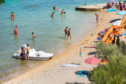 Apartmány Bepo - pláž 60 m od domu, město Pag, ostrov Pag, Chorvatsko