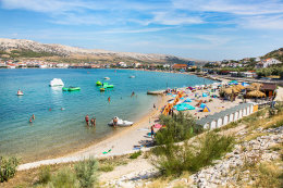 Apartmány Bepo - pláž 60 m od domu, město Pag, ostrov Pag, Chorvatsko