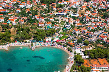 Apartmány Vita - letecký pohled, Vodice - Blata, Šibenická riviéra, Chorvatsko