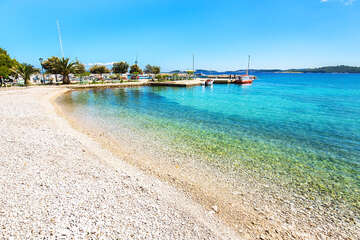 Apartmány Vanesa - oblázková pláž, Orebić, poloostrov Pelješac, Chorvatsko