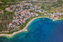 Apartmány Marijana - letecký pohled, Promajna, Makarská riviéra, Chorvatsko