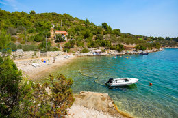 Apartmány Pelargonija - oblázková pláž 90 m od domu, Mikulina Luka, Korčula, Chorvatsko