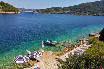 Apartmány Pelargonija - soukromá pláž pod domem, Mikulina Luka, Korčula, Chorvatsko