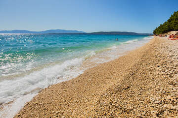 Mobilhome Blato - oblázková pláž, Živogošće - Blato, Makarská riviéra, Chorvatsko