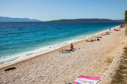 Mobilhome Blato - oblázková pláž, Živogošće - Blato, Makarská riviéra, Chorvatsko