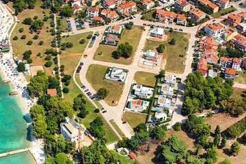 Apartmány Valentina - letecký pohled, Fažana, poloostrov Istrie 