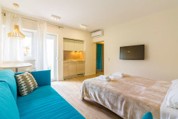 Studio typ "H (2+1)" pro 2–3 osoby, přízemí nebo 1. poschodí